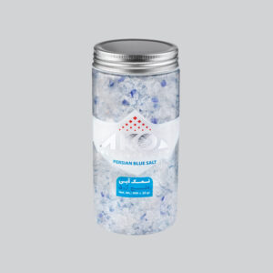 کریستال نمک آبی دایناسوری کم‌ رنگ سایز دانه درشت - 900 گرم