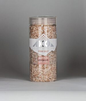نمک صورتی صادراتی آکو سایز دانه درشت - 900 گرم