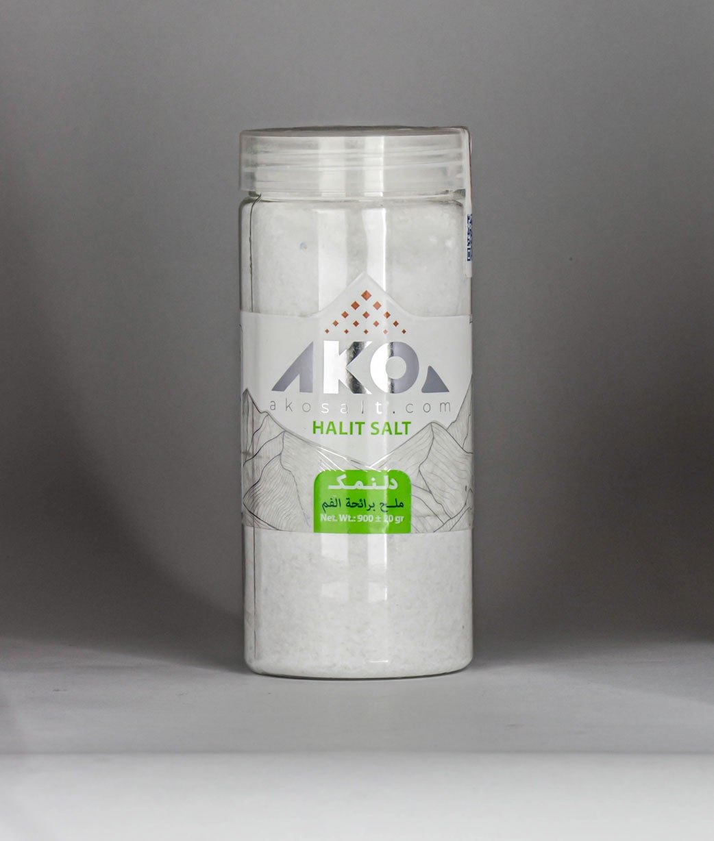 دلنمک صادراتی آکو سایز پودری نمکدانی - 900 گرم